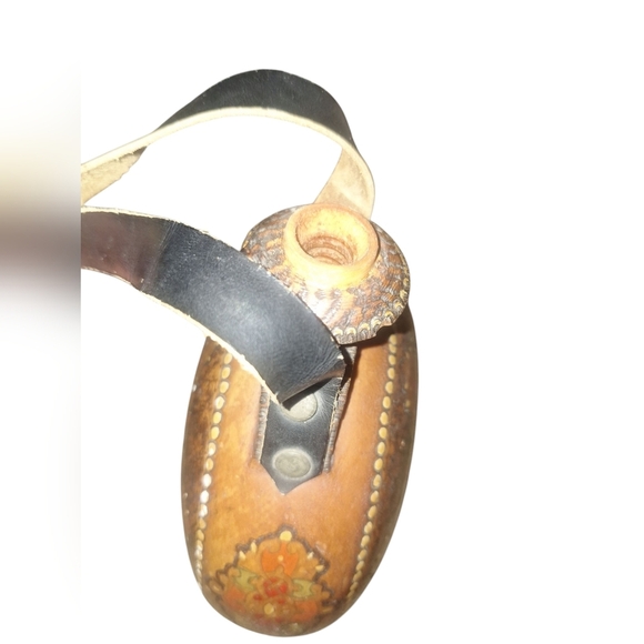 Vintage Balkan Hand-Painted Wooden Canteen Flask | Mid-20th Century Folk Art - Picture 12 of 12